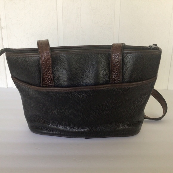 BRIGHTON BLACK LEATHER SHOULDER BAG - Picture 4 of 16